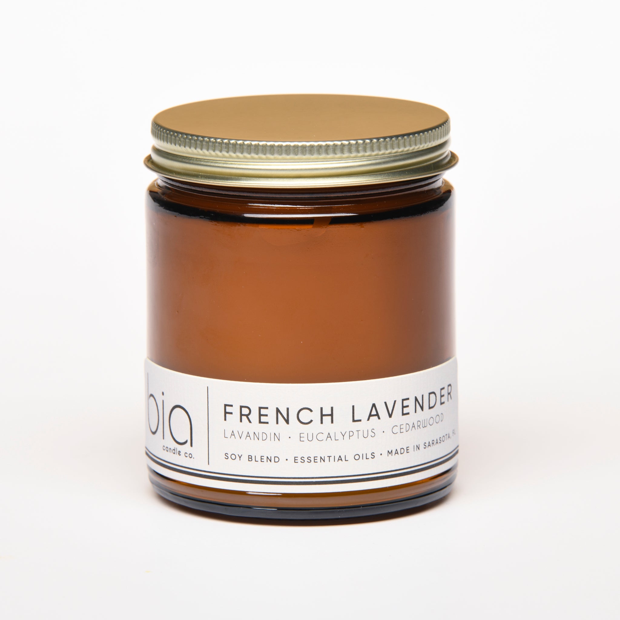 french lavender candle with lid