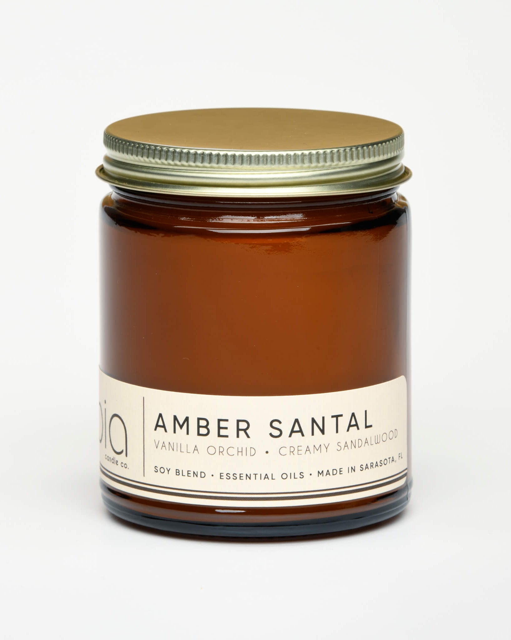 amber santal candle
