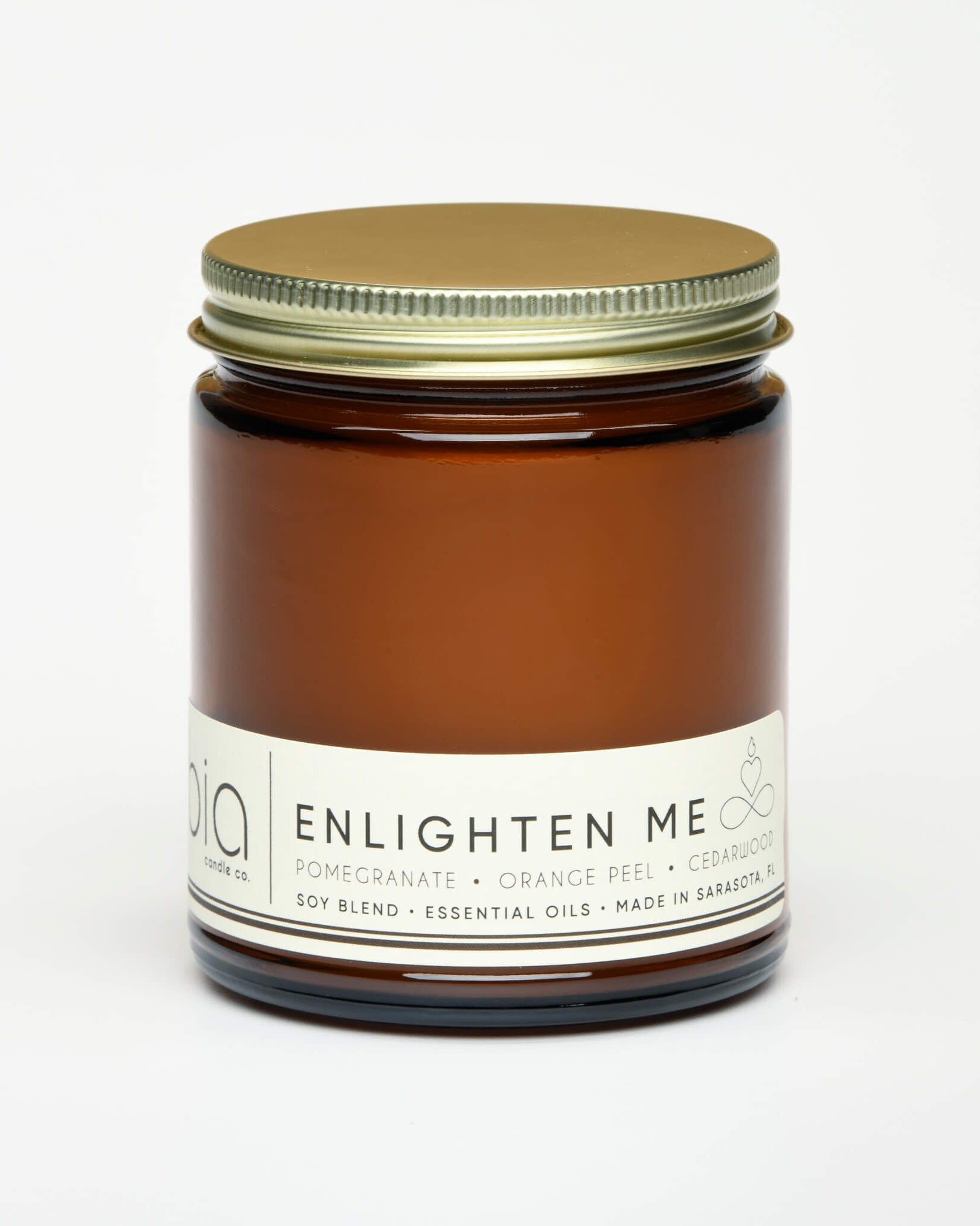 enlighten me classic candle with lid