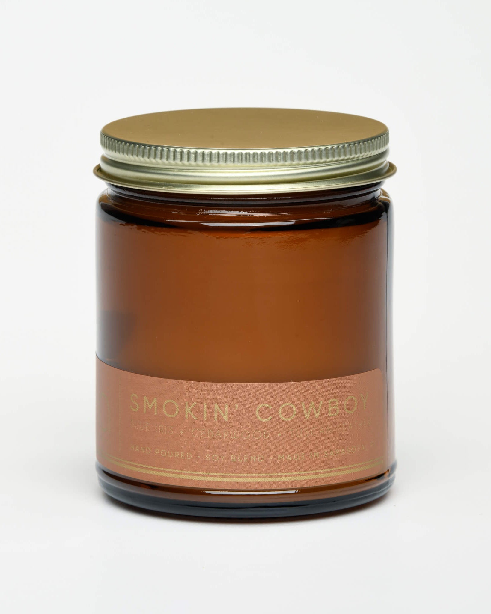 smokin cowboy classic candle with lid