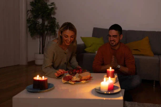 Burning Candles with Meals