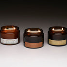 3 large 2 wick candles bia