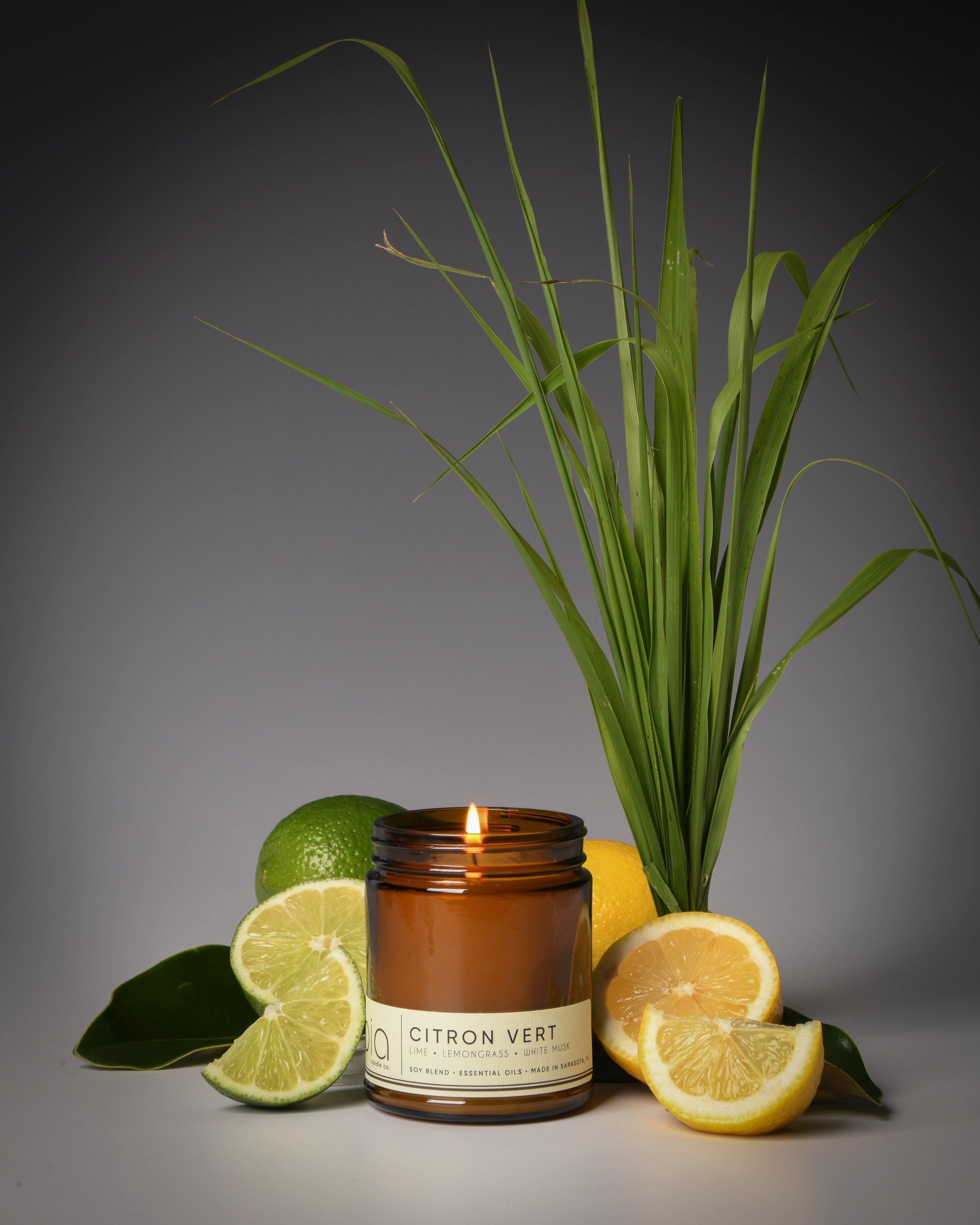 citron vert classic candle, limes, lemon, lemongrass