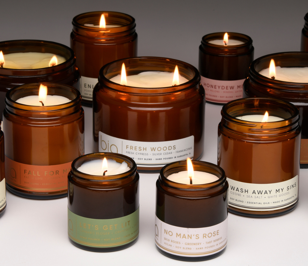candle collection image scents and sizes