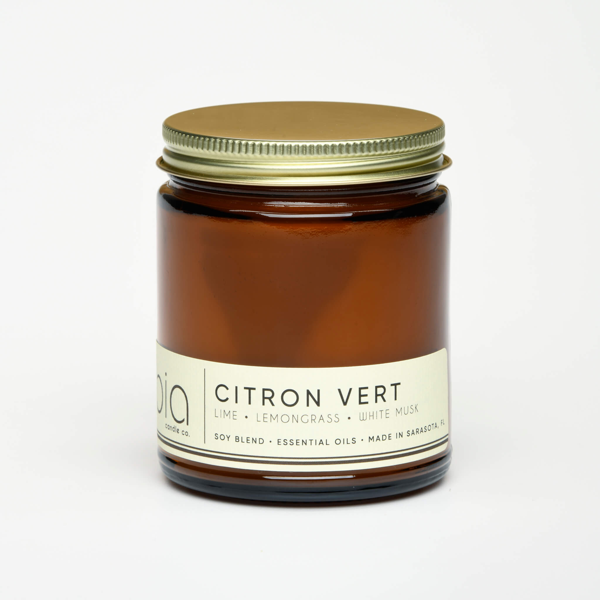 citron vert single wick canle