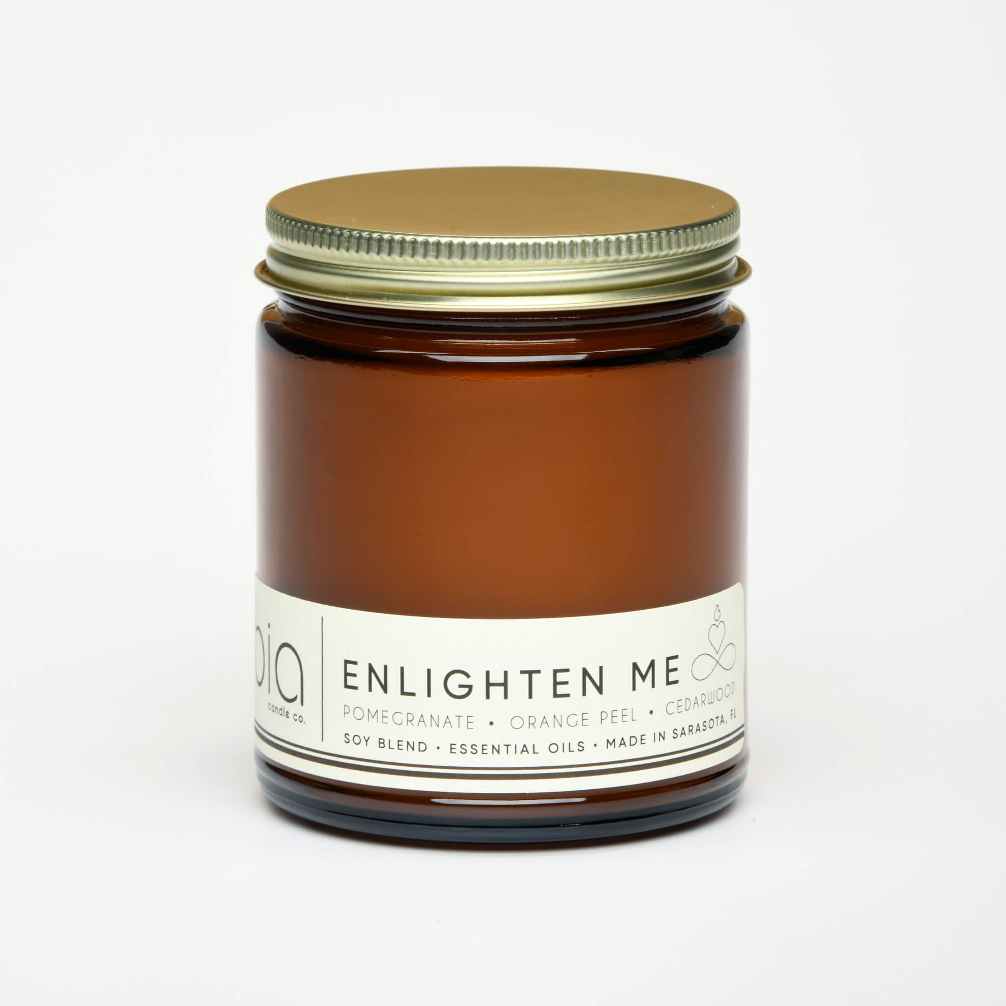 enlighten me classic candle with lid