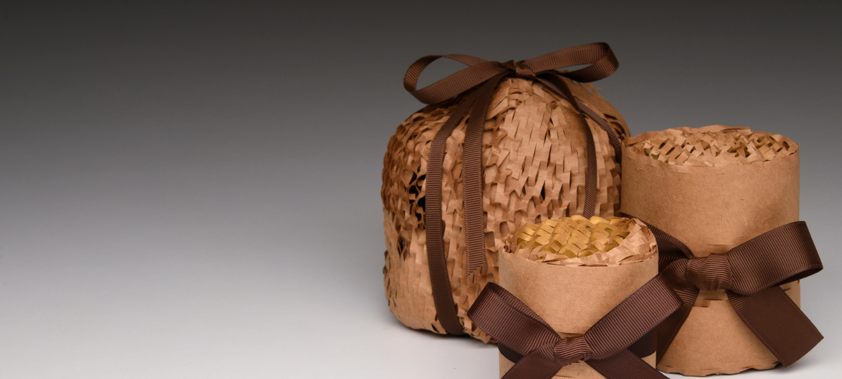 gift wrapped with ribbon bia candles three sizes