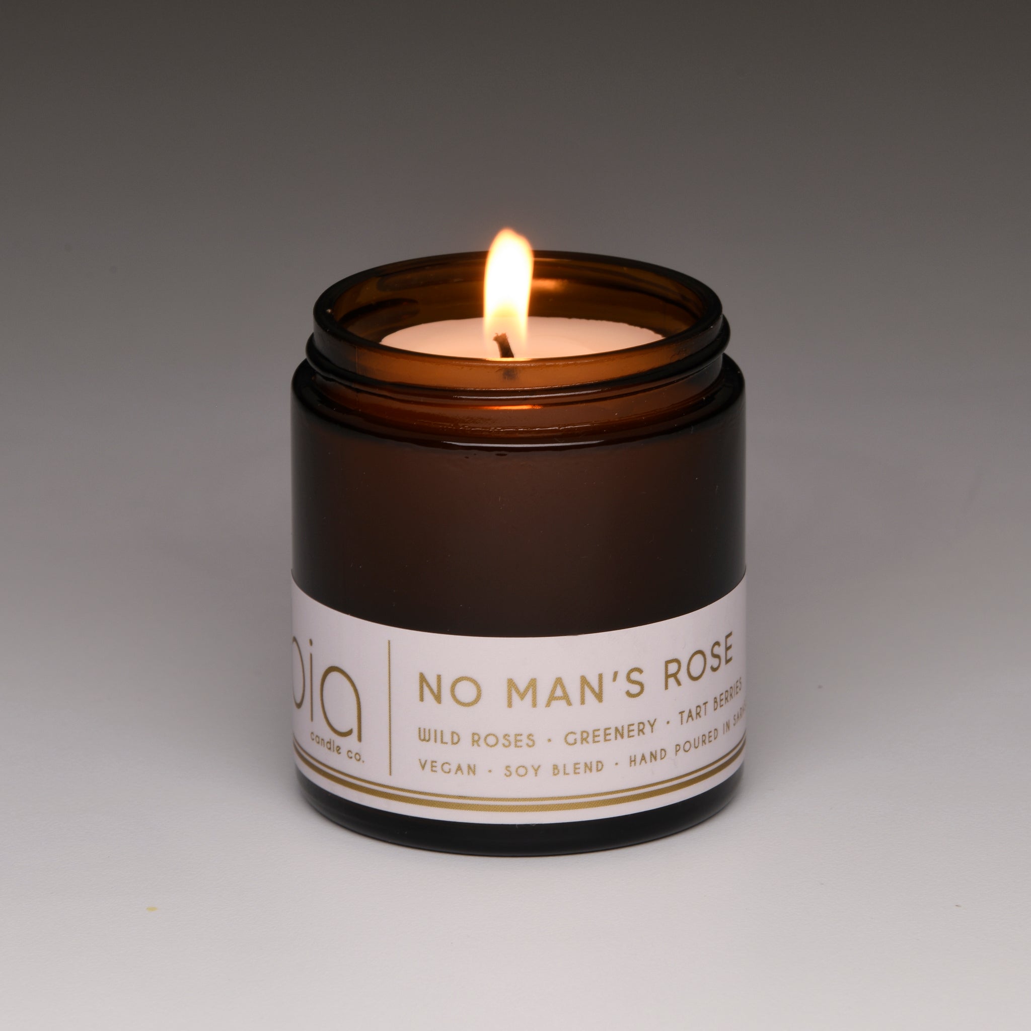 NO Man's Rose Scent candle 
