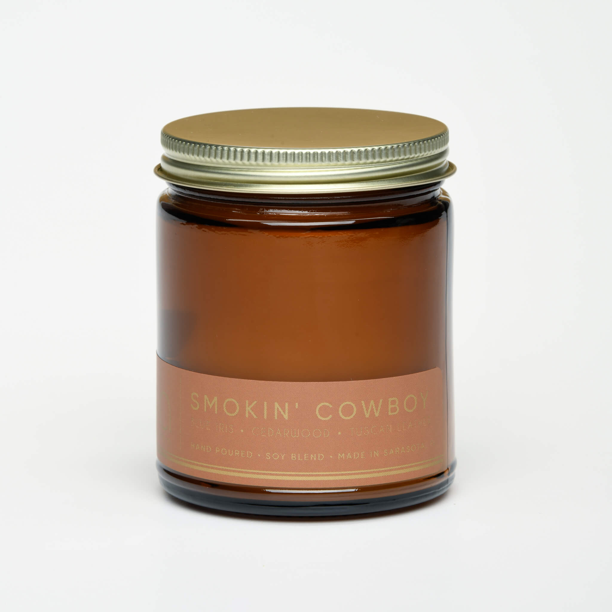 smokin cowboy classic candle with lid