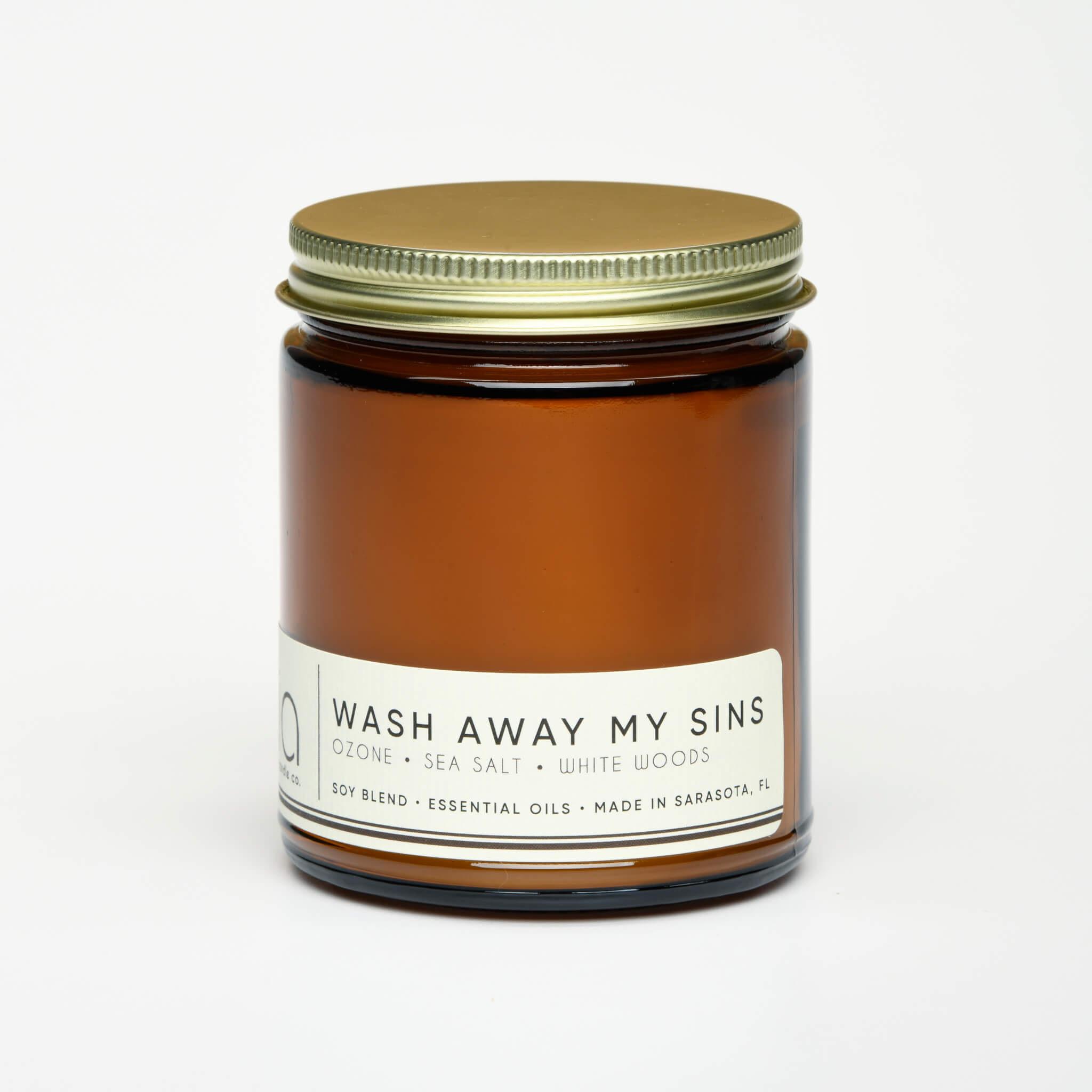 wash away my sins candle with lid